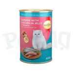 SmartHeart Adult Cat Canned Food Sardine with Chicken in Jelly 400g