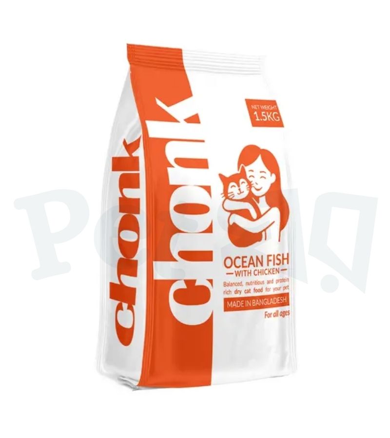 Chonk Cat Food Ocean Fish with Chicken 1.5kg for All Ages Chonk Cat Food Ocean Fish with Chicken 1.5kg for All Ages - Image 1